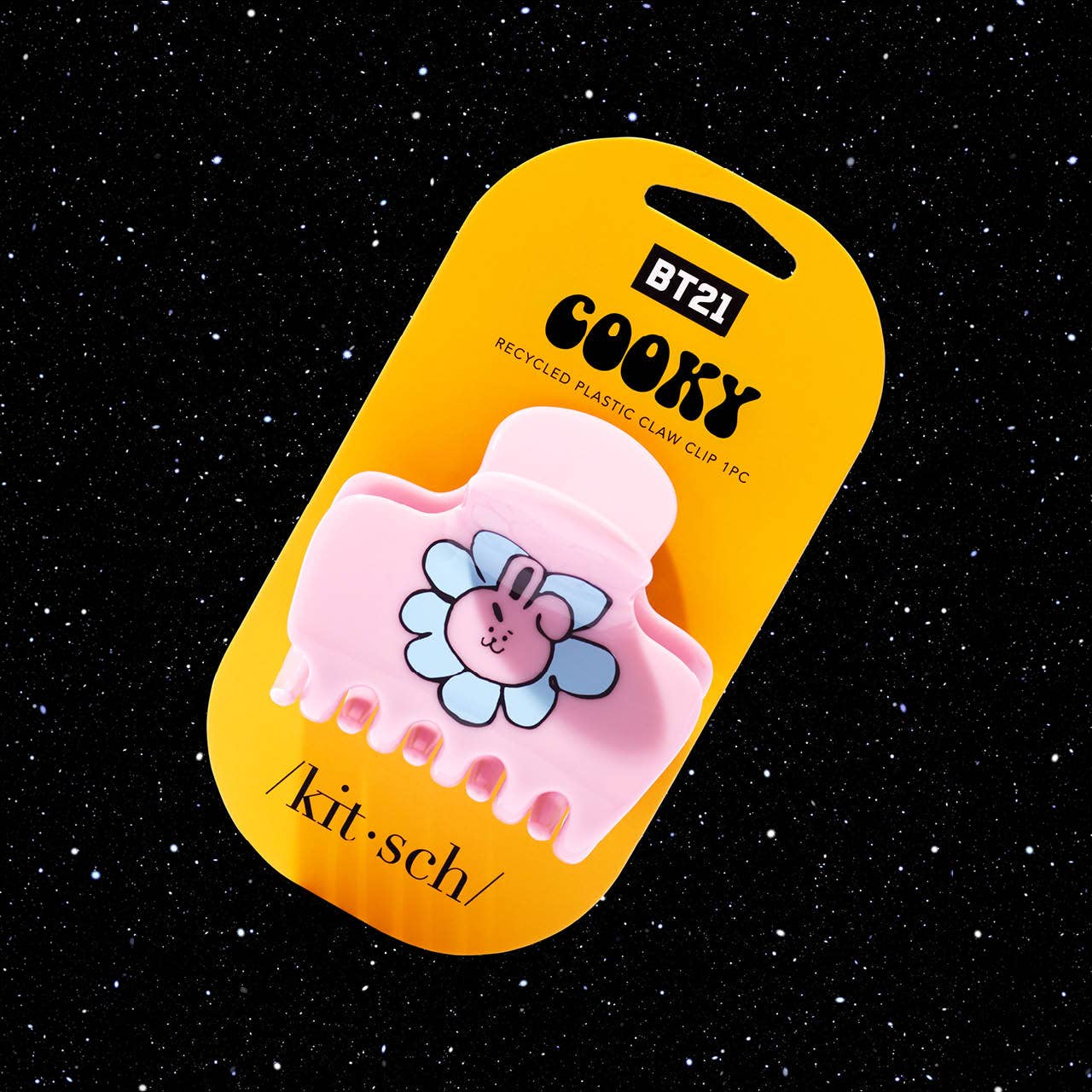 BT21 x Kitsch Recycled Puffy Claw Clip - Cooky