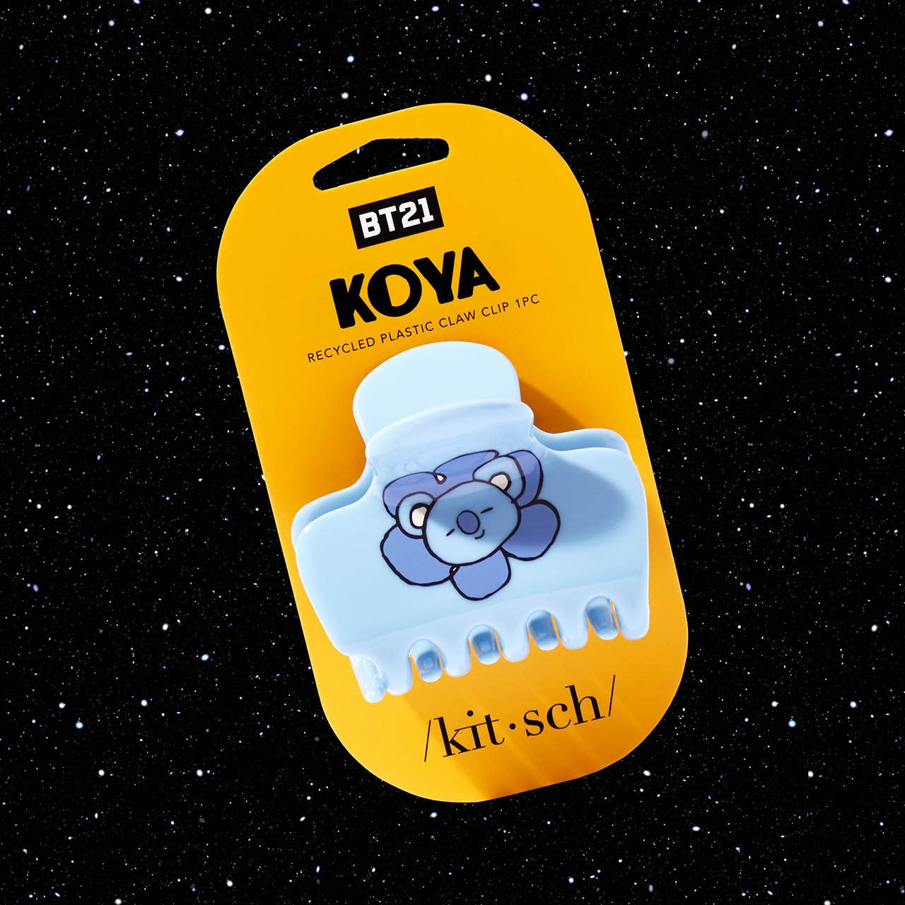 BT21 x Kitsch Recycled Puffy Claw Clip - Koya