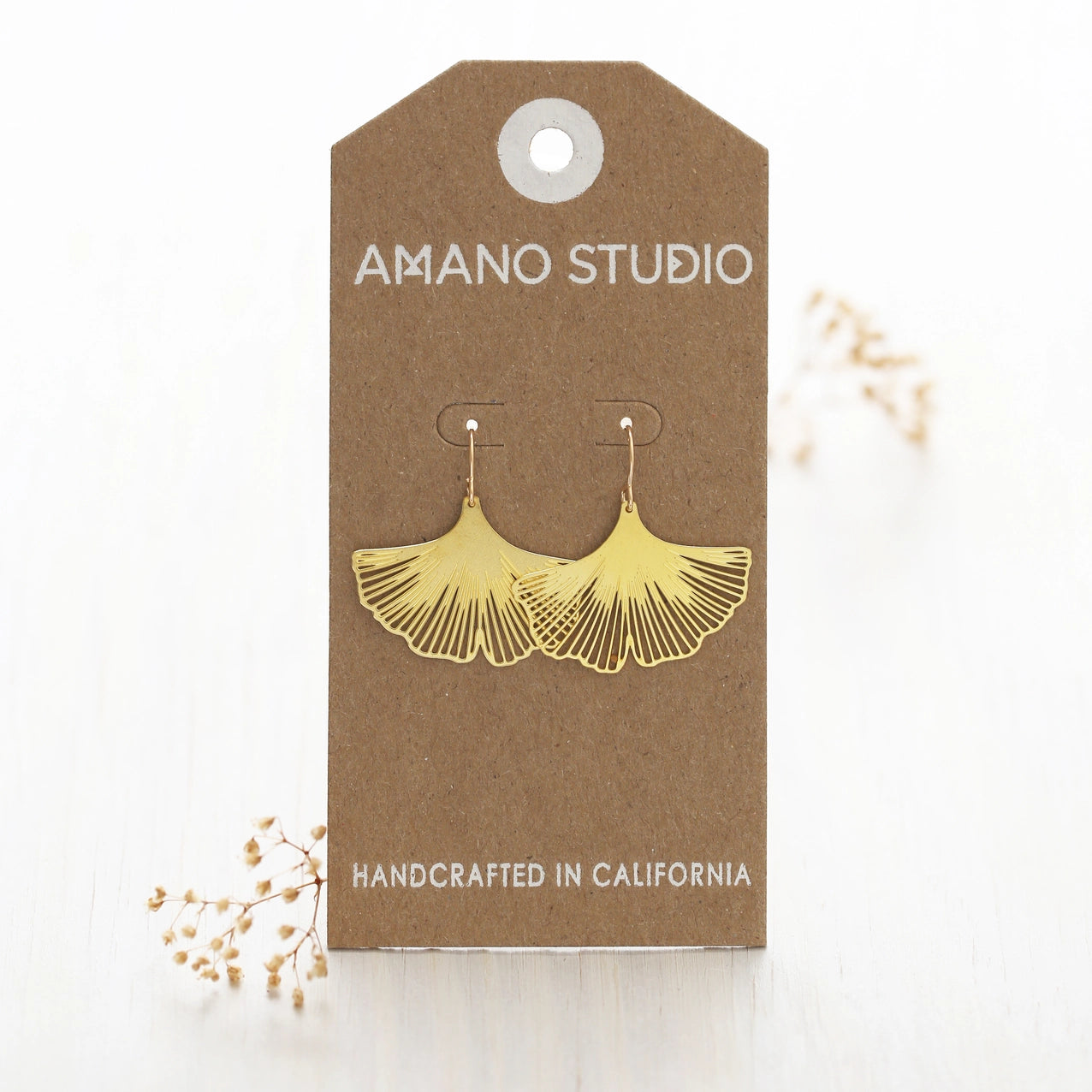 Ginkgo Leaf Earrings