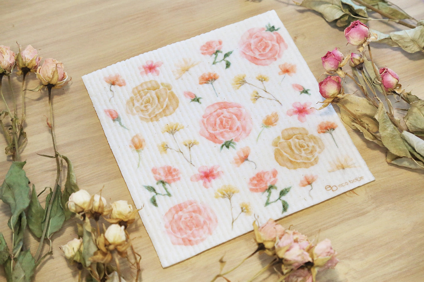 Rose Garden Swedish Sponge Cloth