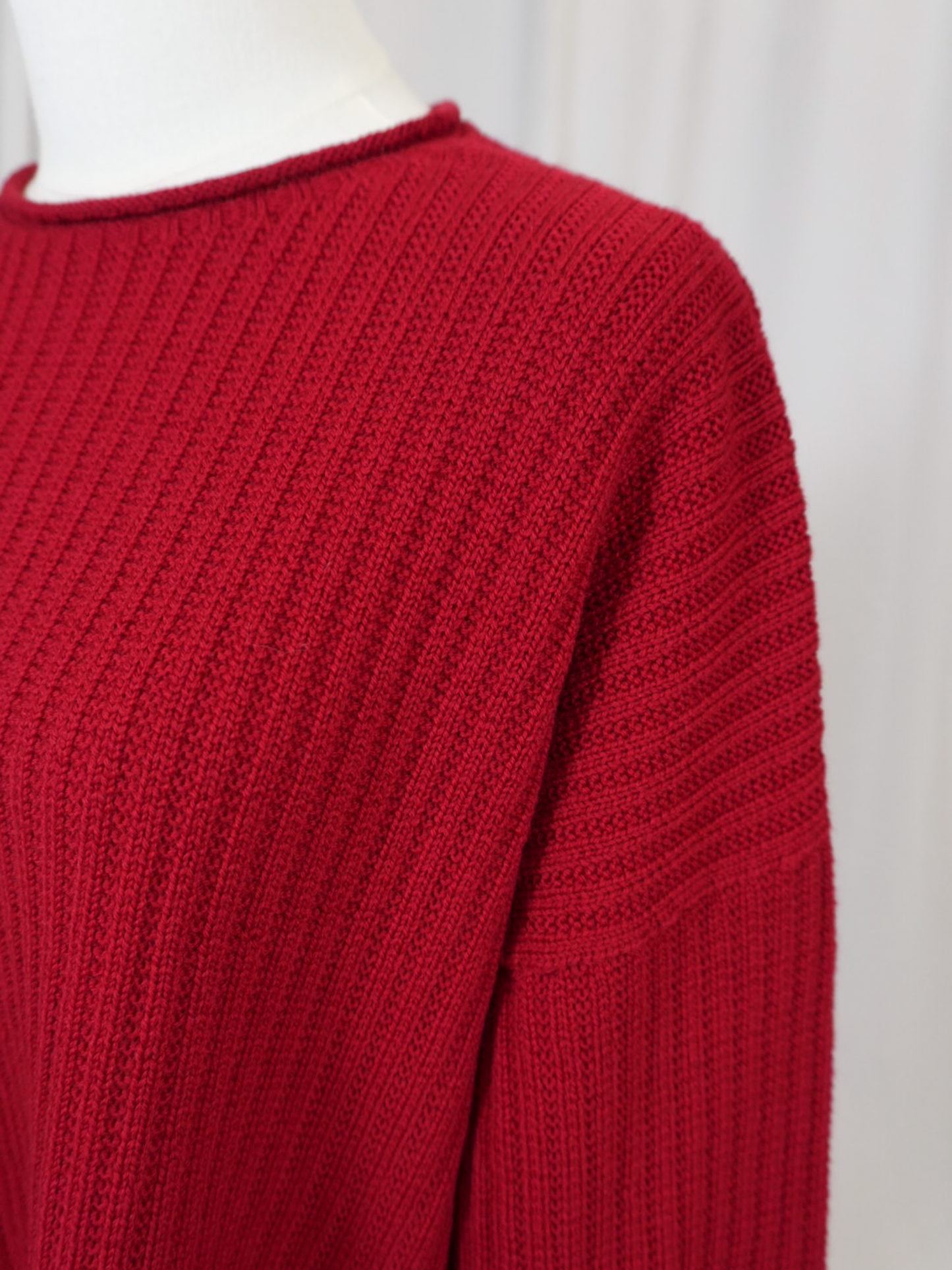 Etta Merino pullover sweater - Crimson