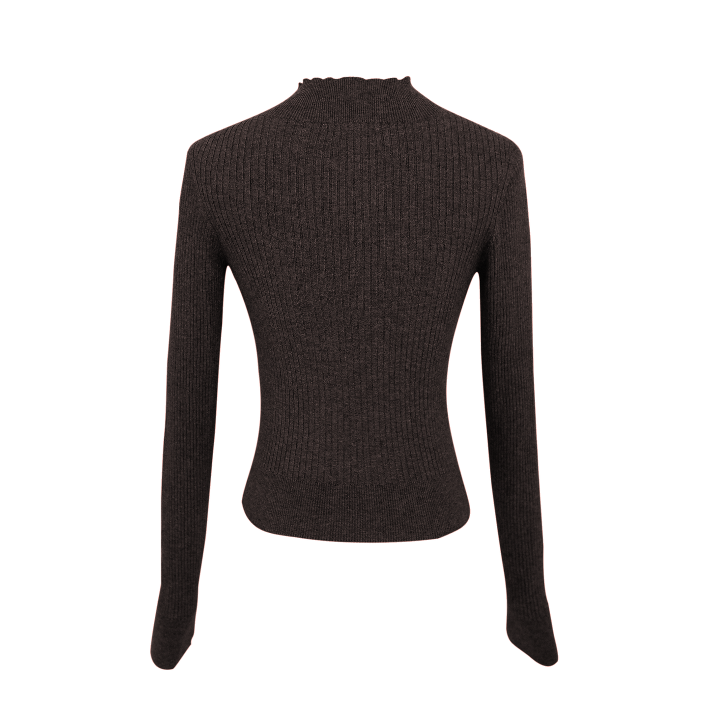Val rib knit long sleeve - Cacao