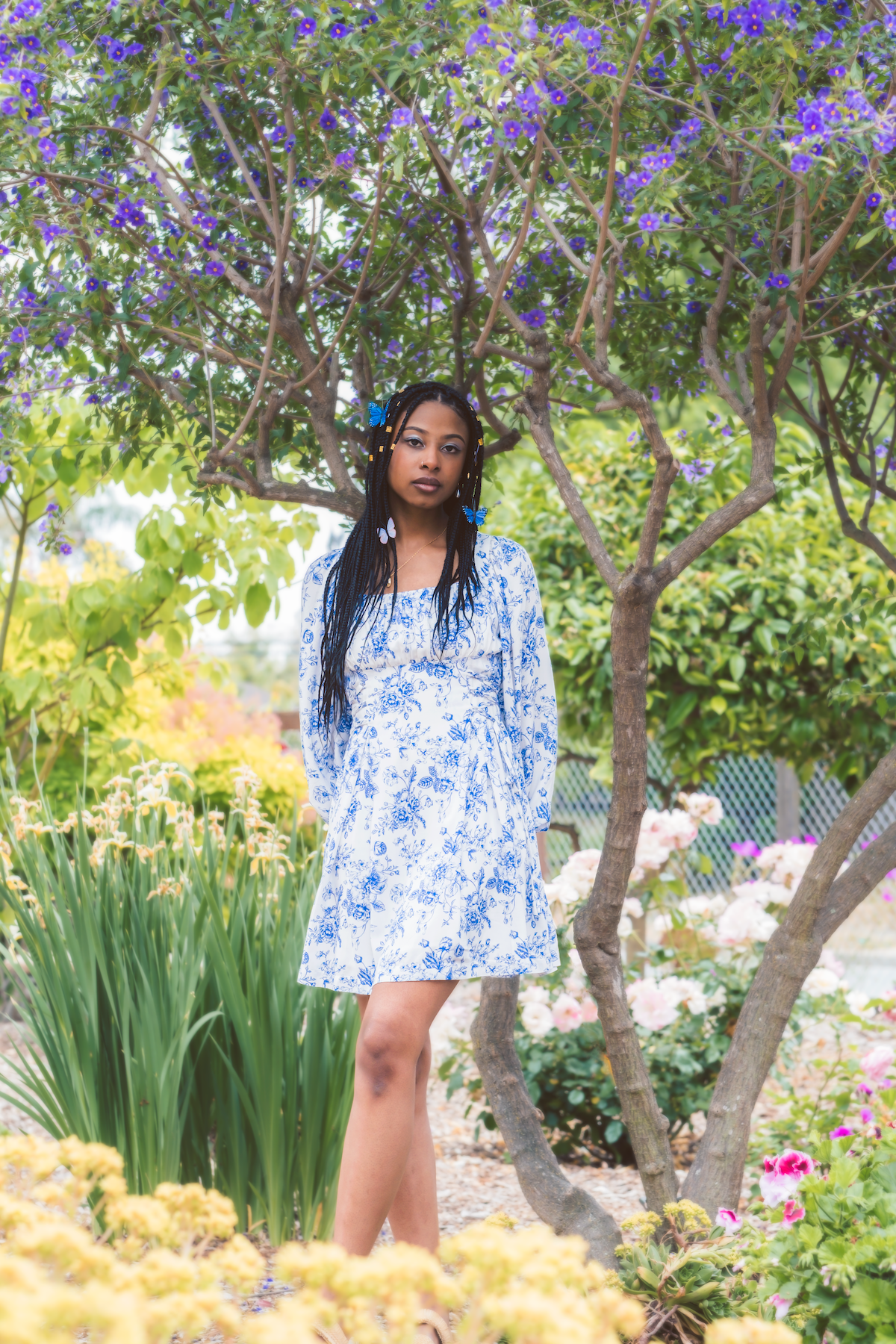 The Sinclair Dress in Chinoiserie