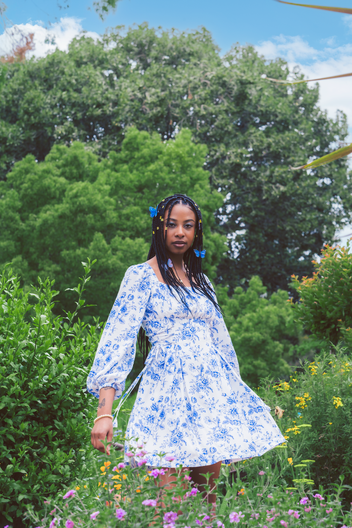 The Sinclair Dress in Chinoiserie