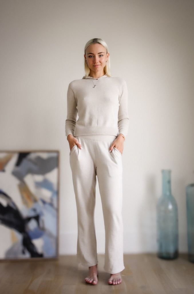 Malia cotton pants - Almond