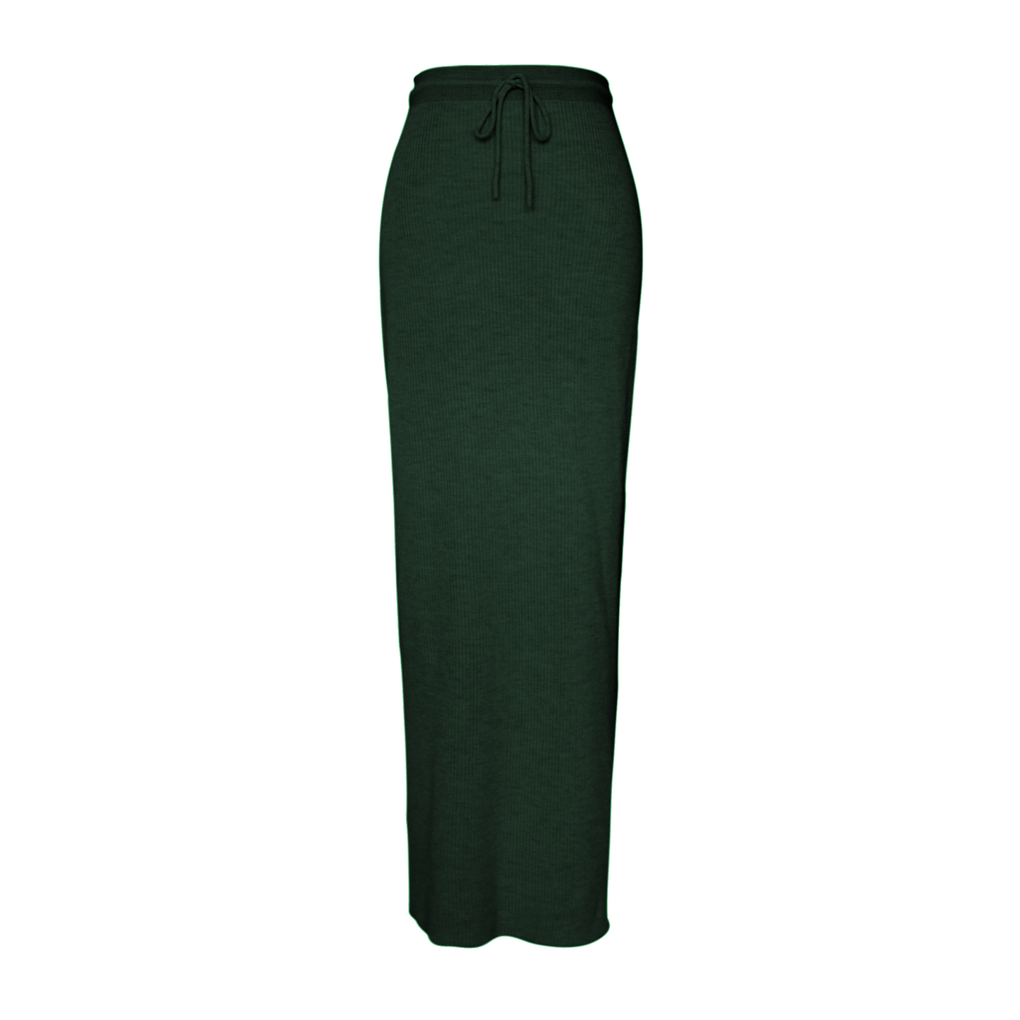 Lana Merino maxi skirt - Evergreen