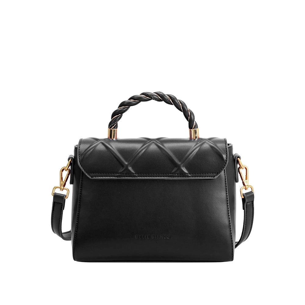 Ruby Recycled Vegan Top Handle Bag in Black