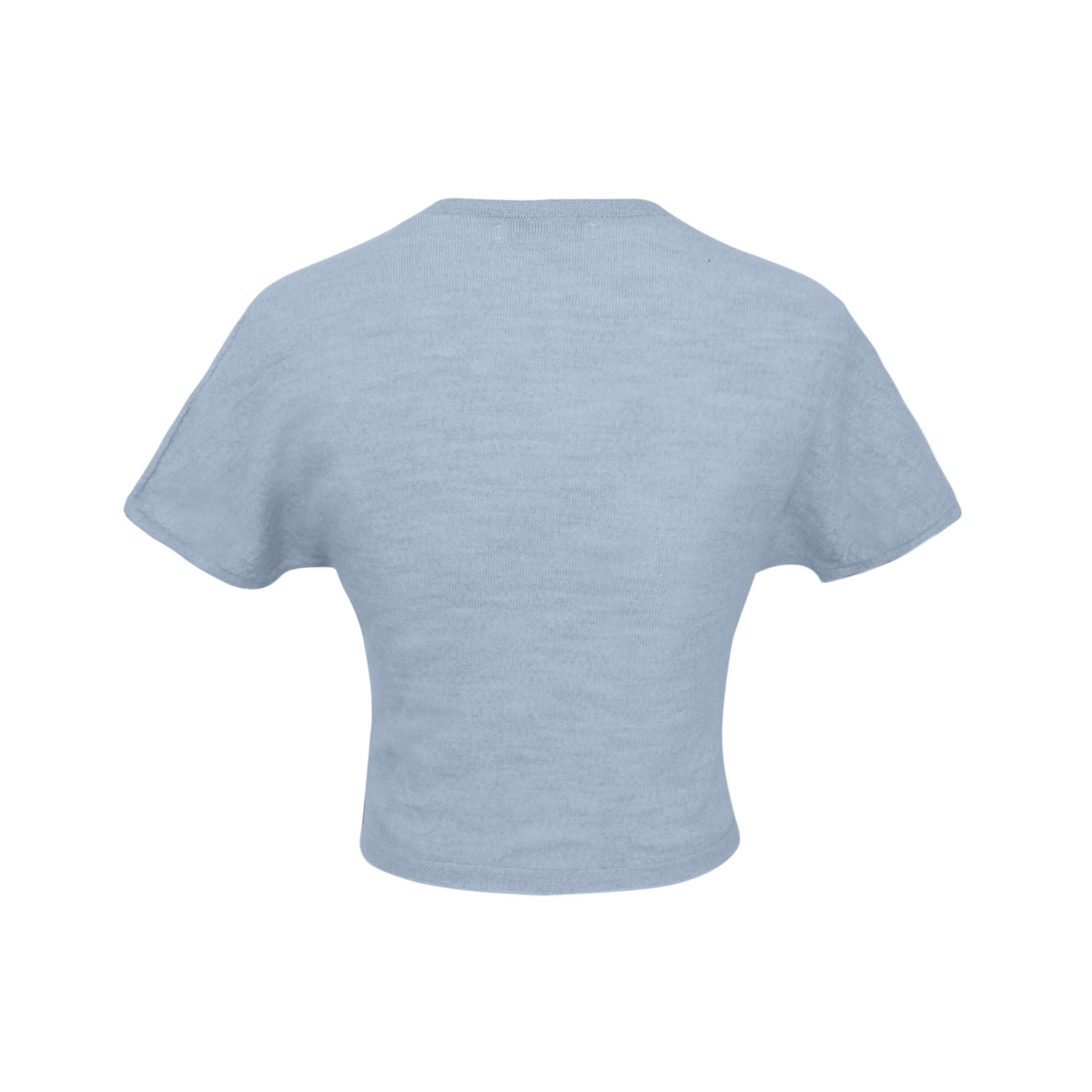 Mika Merino Cropped Tee - Baby Blue