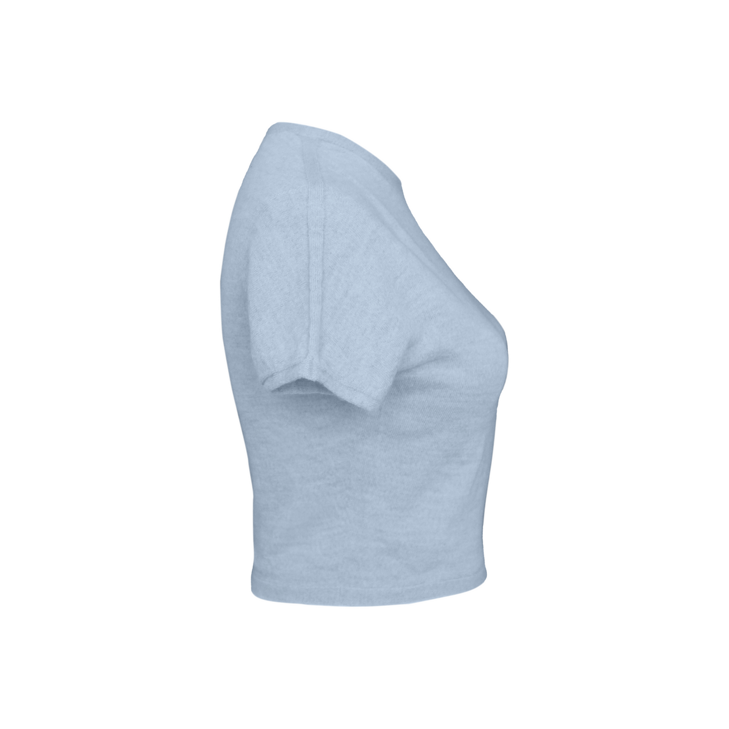 Mika Merino Cropped Tee - Baby Blue