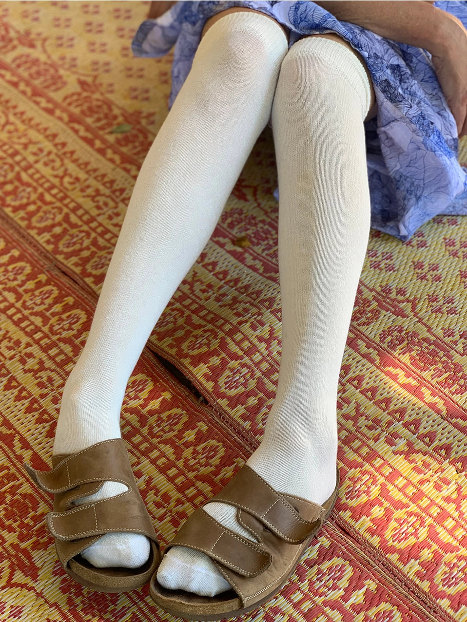 Over-the Knee Socks- Milk