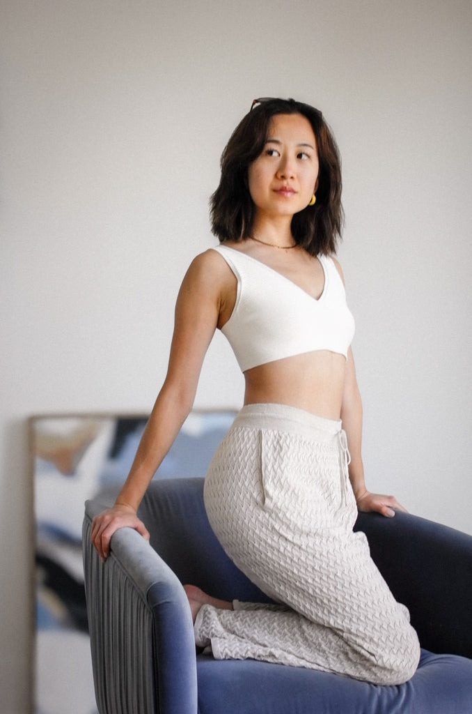 Kaya Pointelle Cotton Pants