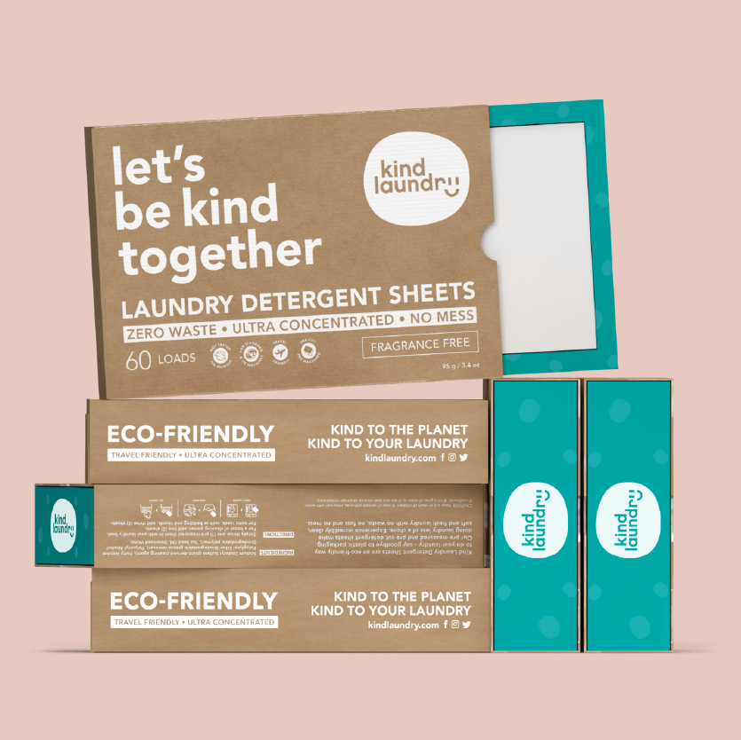Kind Laundry - Zero-waste laundry detergent sheets (Fragrance-free)
