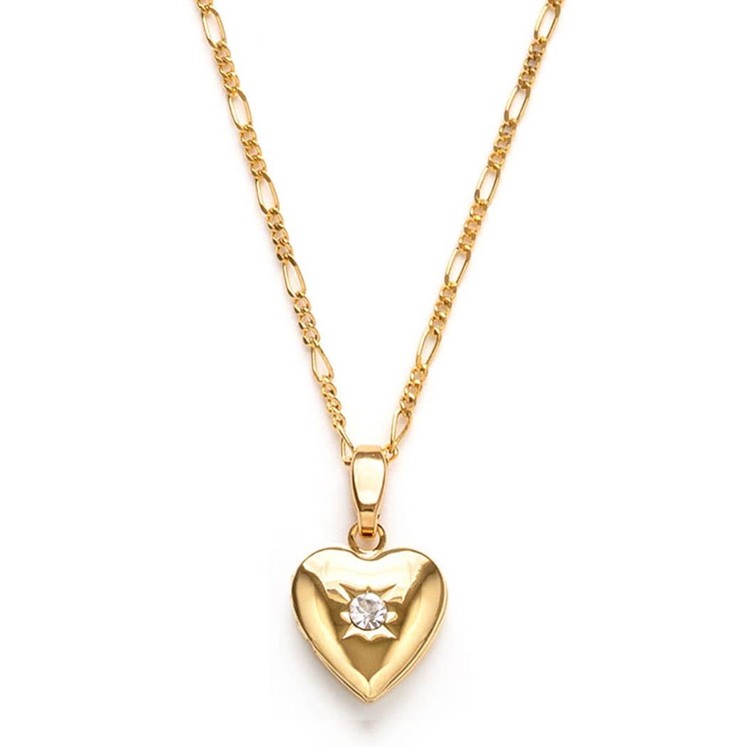Crystal Heart Locket