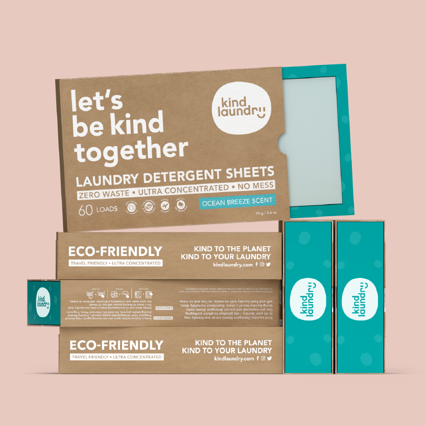 Kind Laundry - Zero-waste laundry detergent sheets (Ocean breeze)