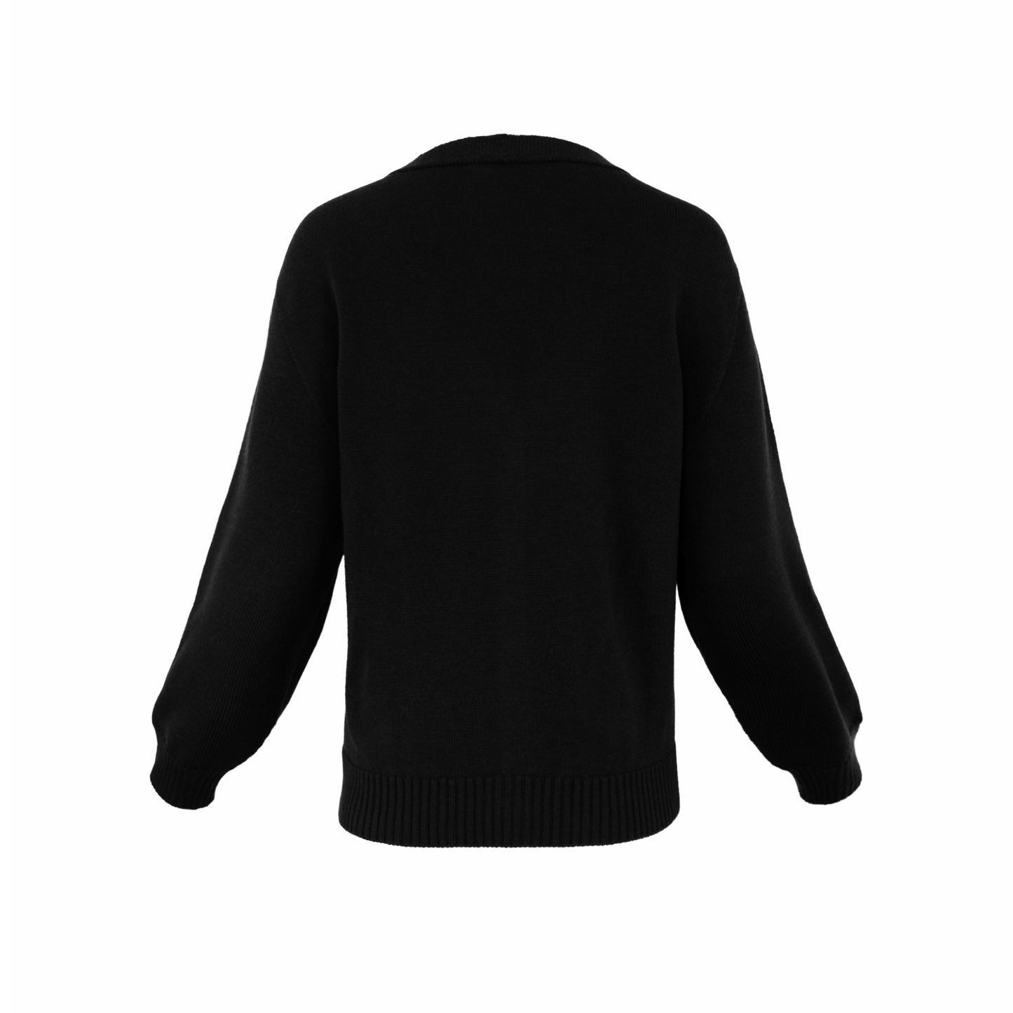 Minnie Merino Wool Cardigan - Black