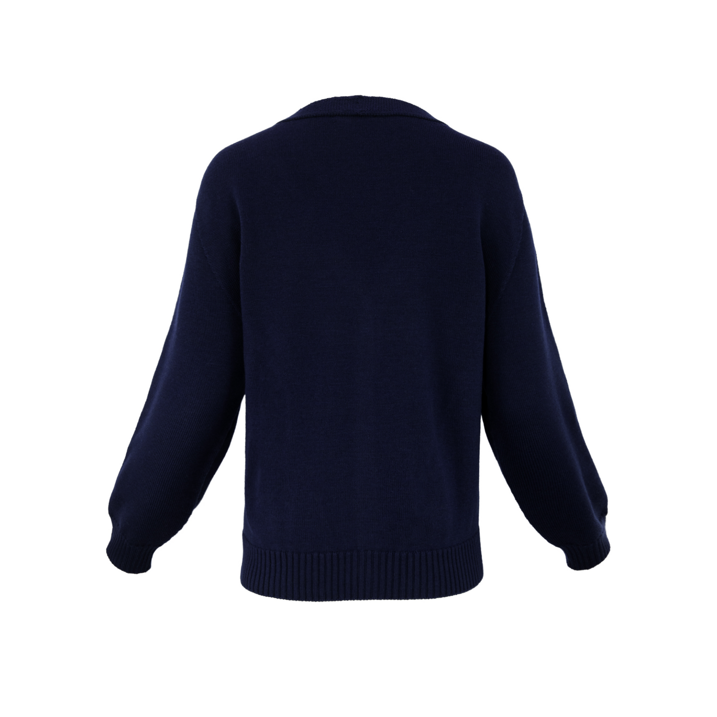 Minnie Merino Wool Cardigan - Marine