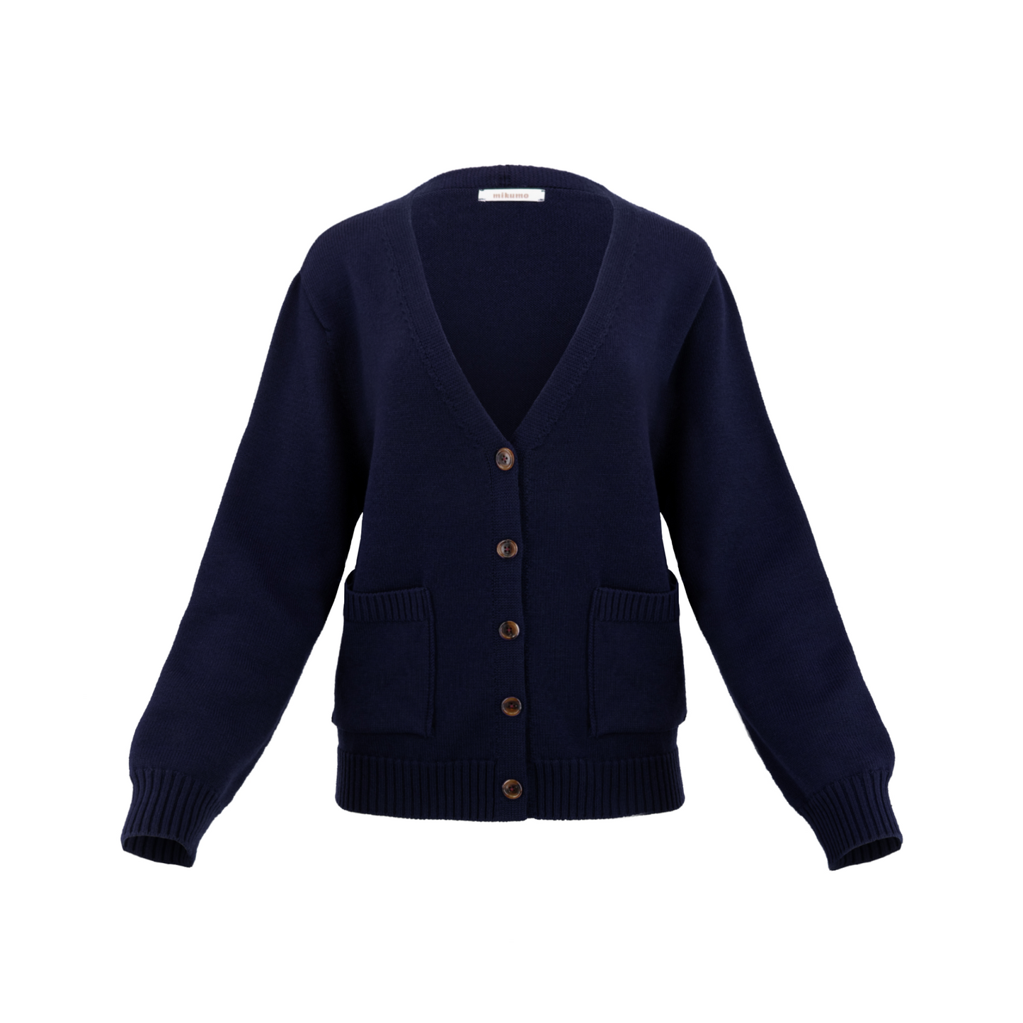 Minnie Merino Wool Cardigan - Marine