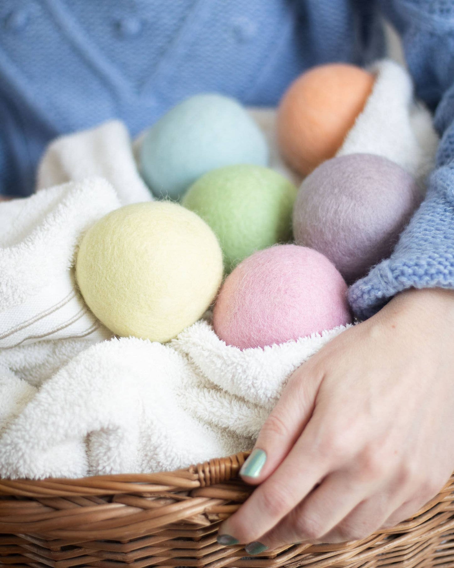 Friendsheep - Spring Magic Eco Wool Dryer Balls - Pastel: With Bag