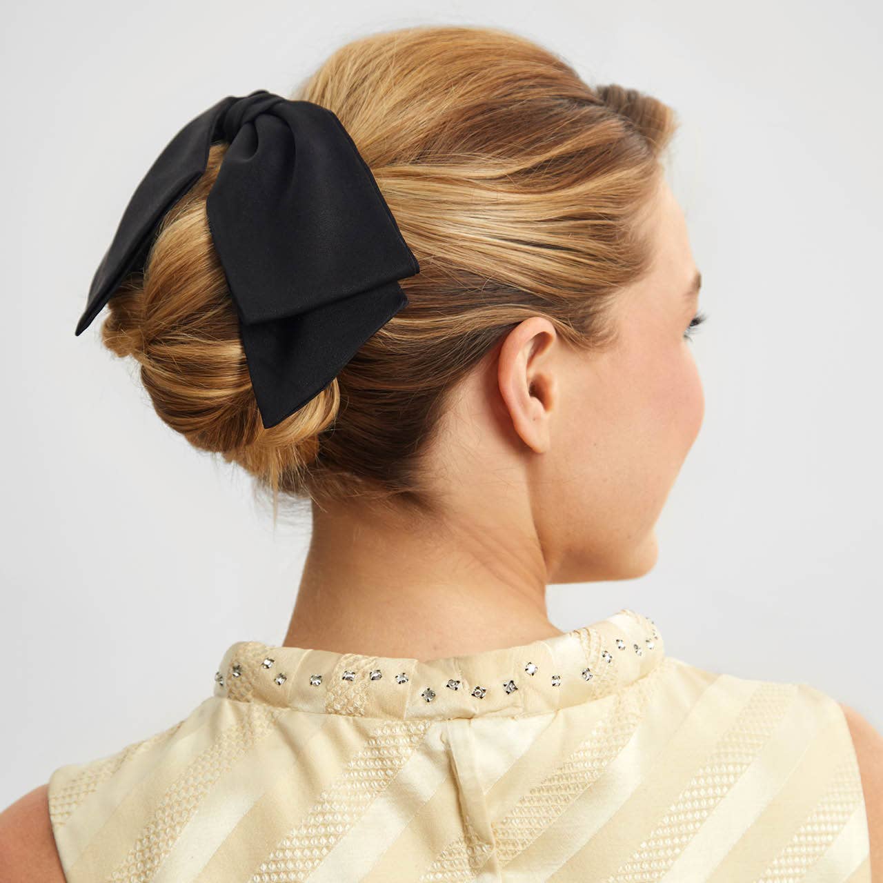 Oversized Satin Bow Hair Clip