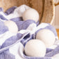 Friendsheep - Creamy White Eco Wool Dryer Balls: With Bag