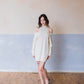 Aiko merino cold shoulder sweater dress - Ivory