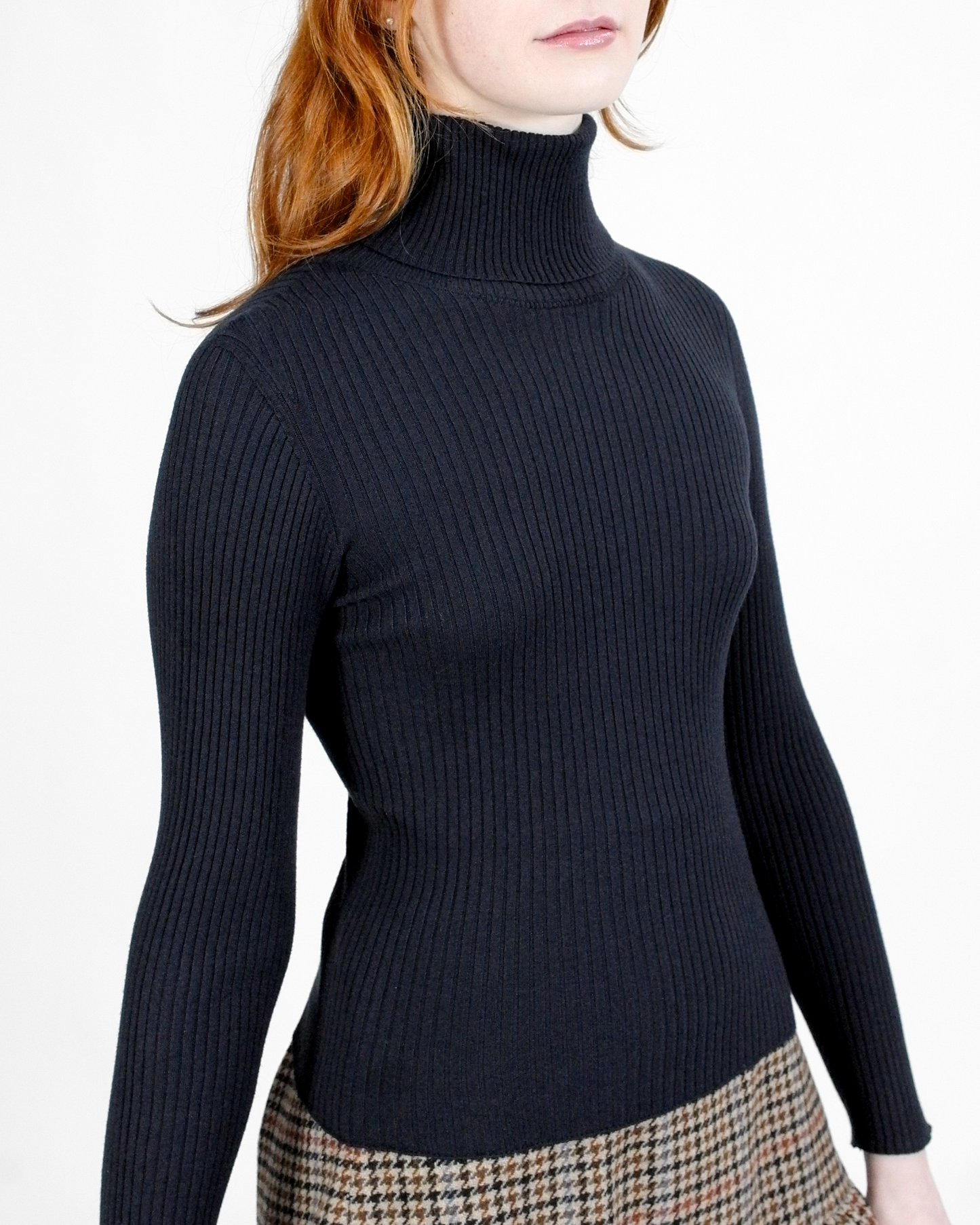 Ines stretch turtleneck - Deep navy