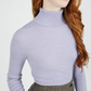 Agnes Merino turtleneck - Lavender