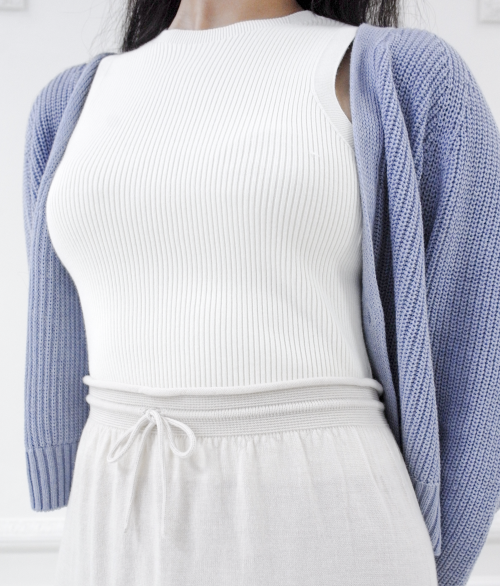 Alma merino maxi skirt - Oatmeal