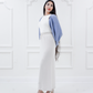 Alma merino maxi skirt - Oatmeal
