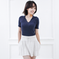 Caramell merino knit skort – Oatmeal
