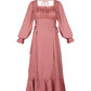 Clarice adjustable side-tie dress - Rose