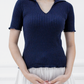 Corinne cotton knit polo - Sapphire