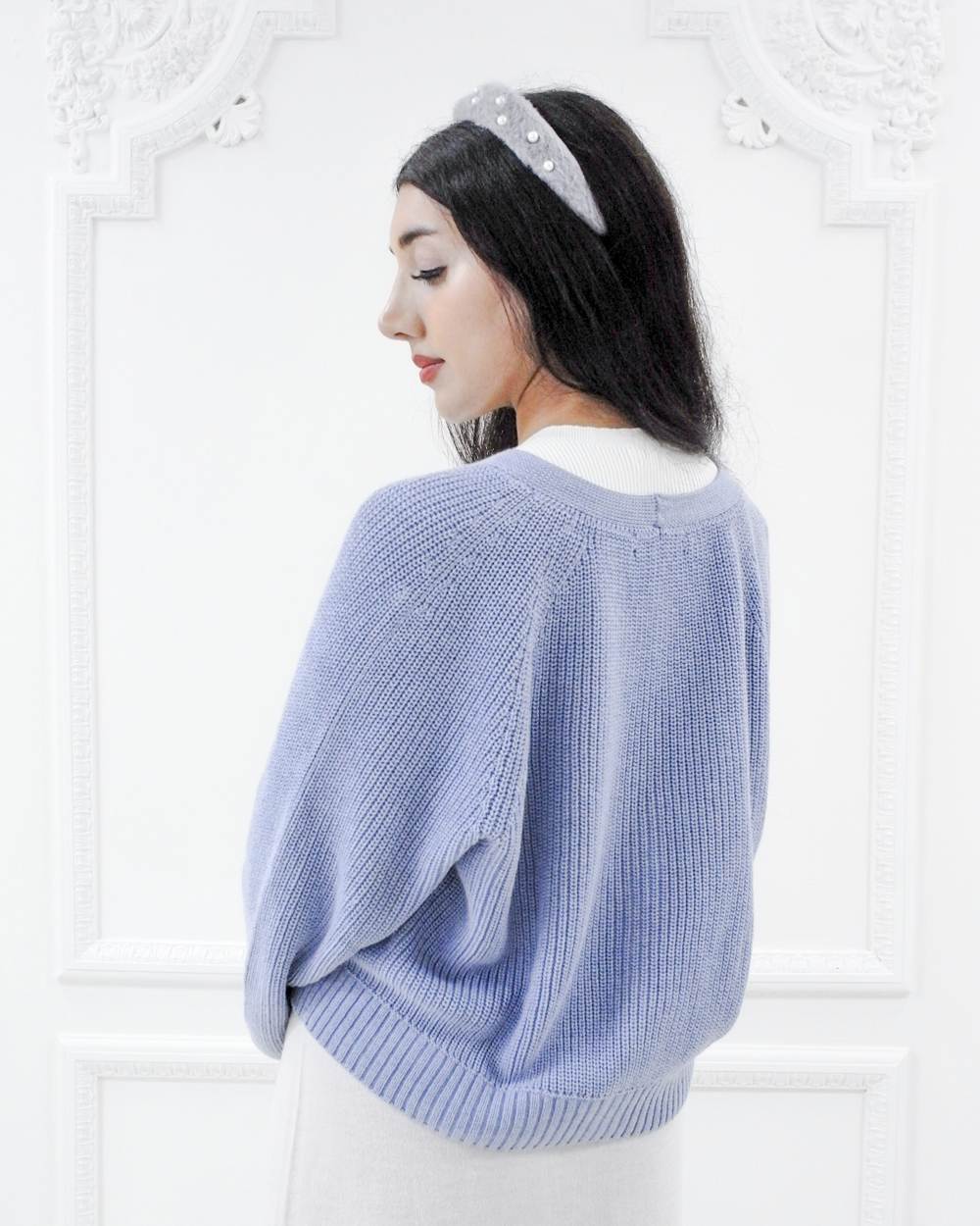 Cosette cotton cardigan - Cielo