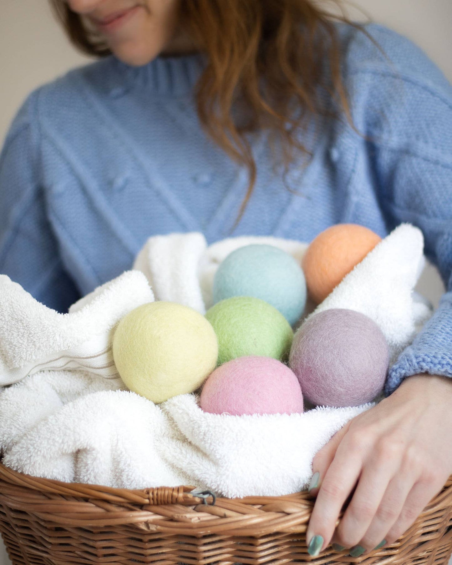 Friendsheep - Spring Magic Eco Wool Dryer Balls - Pastel: With Bag