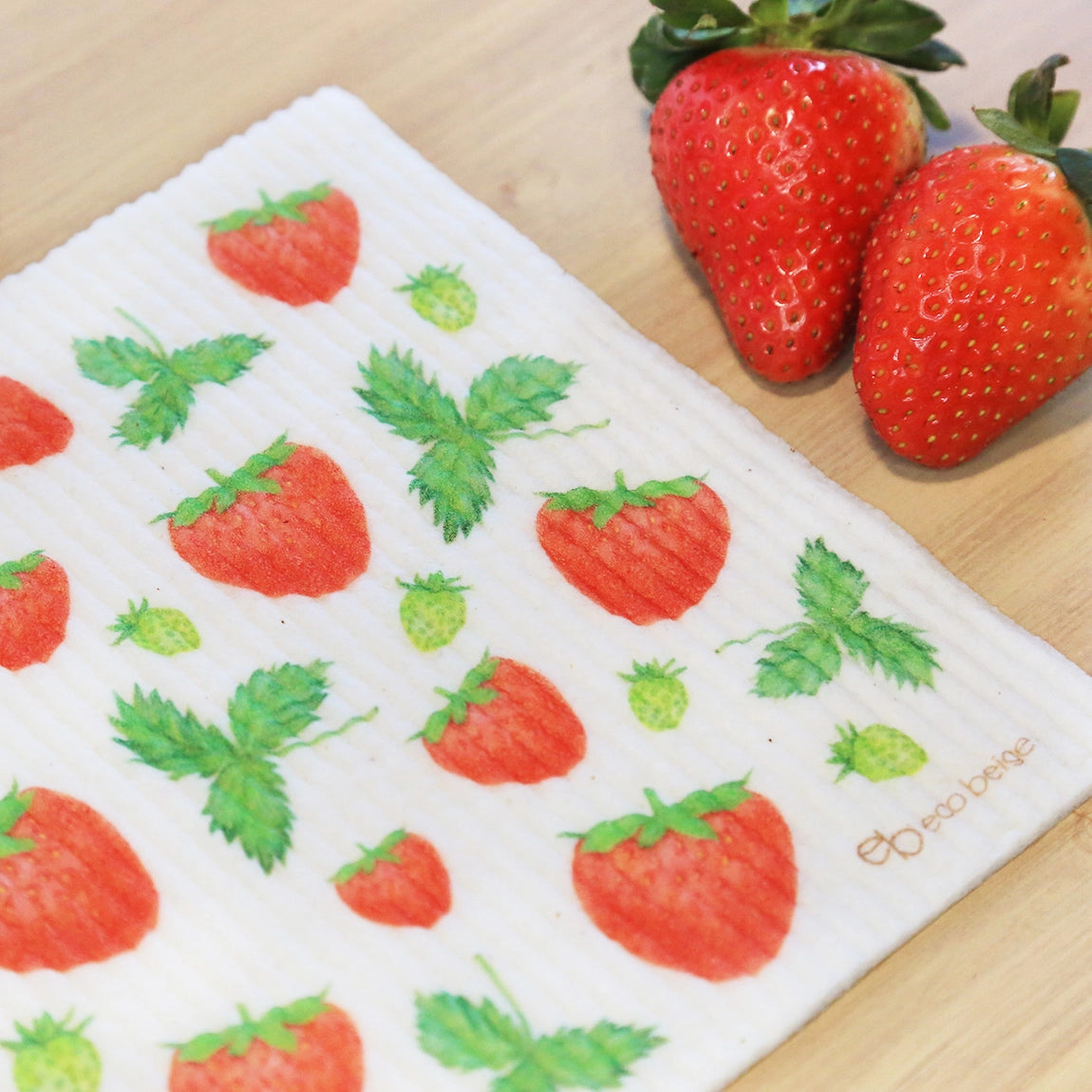 Strawberry Swedish Sponge Cloth
