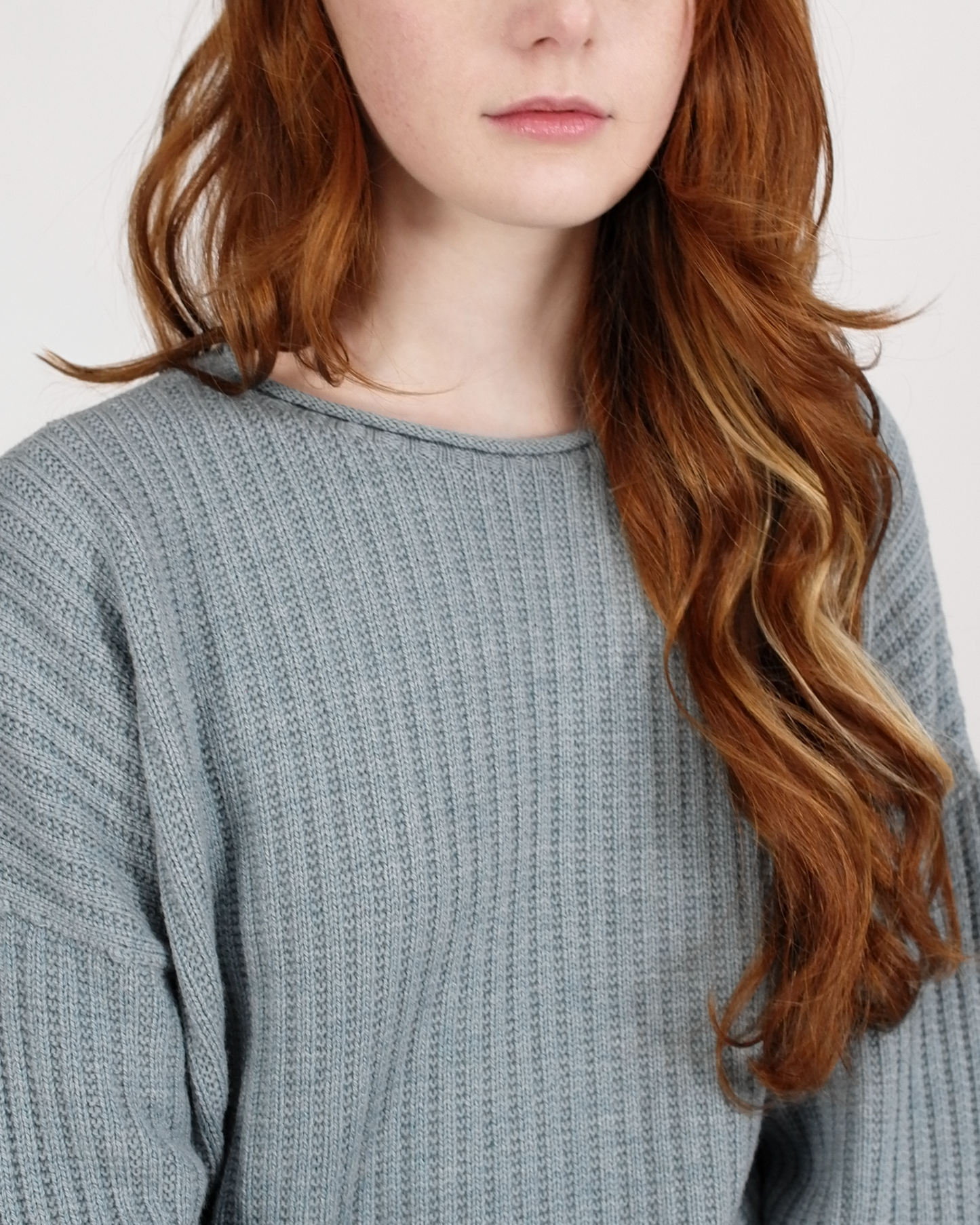 Etta Merino pullover sweater - Aqua