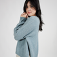 Etta Merino pullover sweater - Aqua