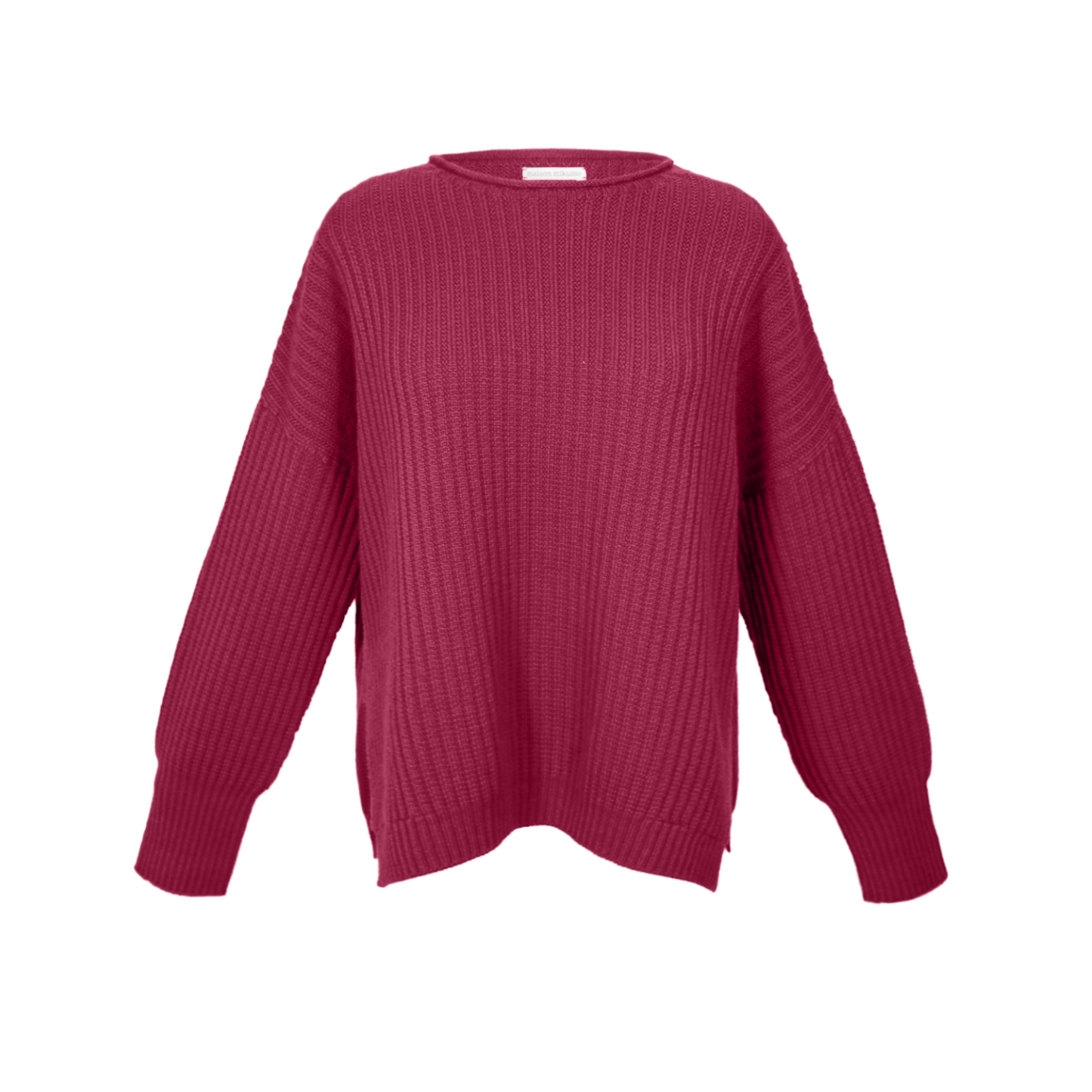Etta Merino pullover sweater - Raspberry