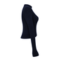 Navy blue sweater on a white background