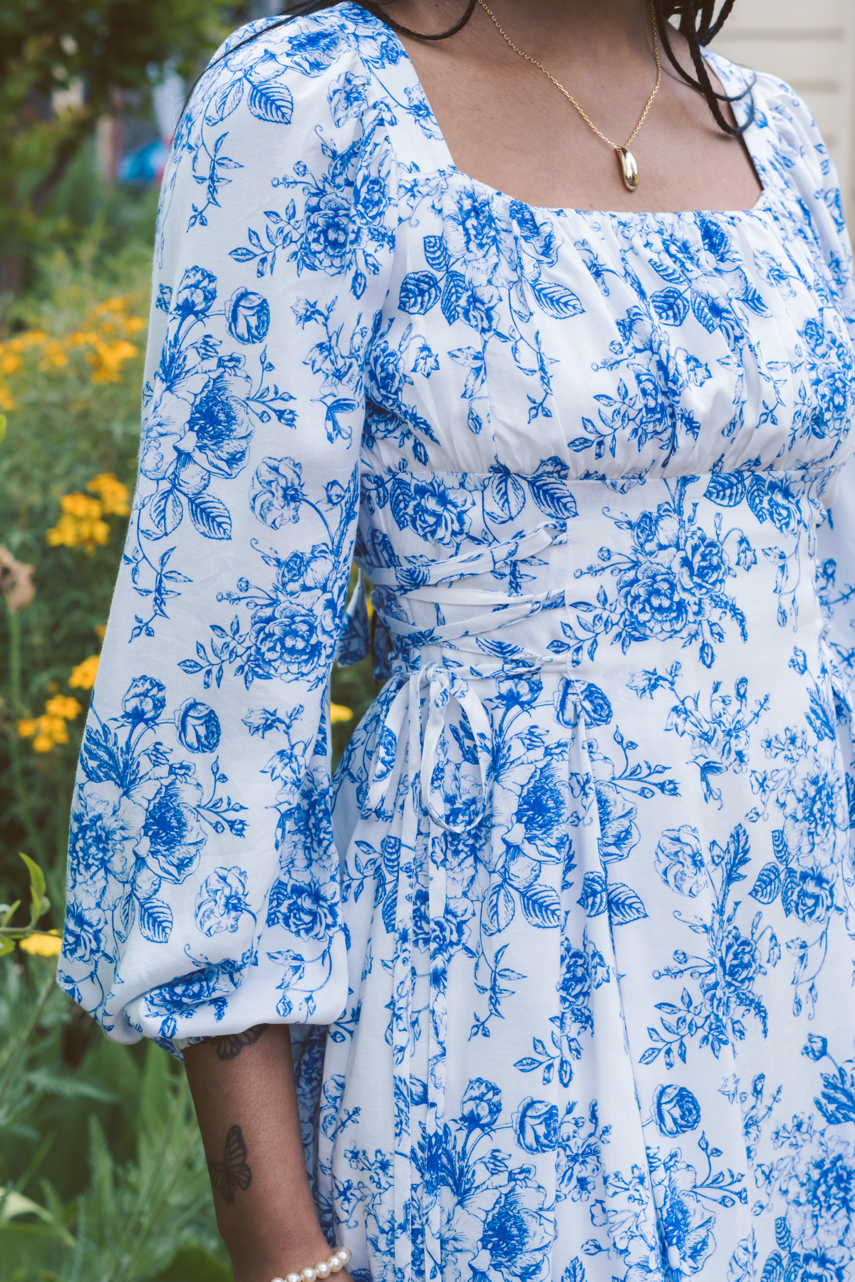 The Sinclair Dress in Chinoiserie