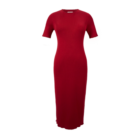 Red dress on a white background