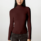 Ines stretch turtleneck - Oxblood