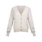 Beige cardigan on a white background