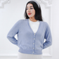 Jasmin 100% cotton cardigan - Cielo