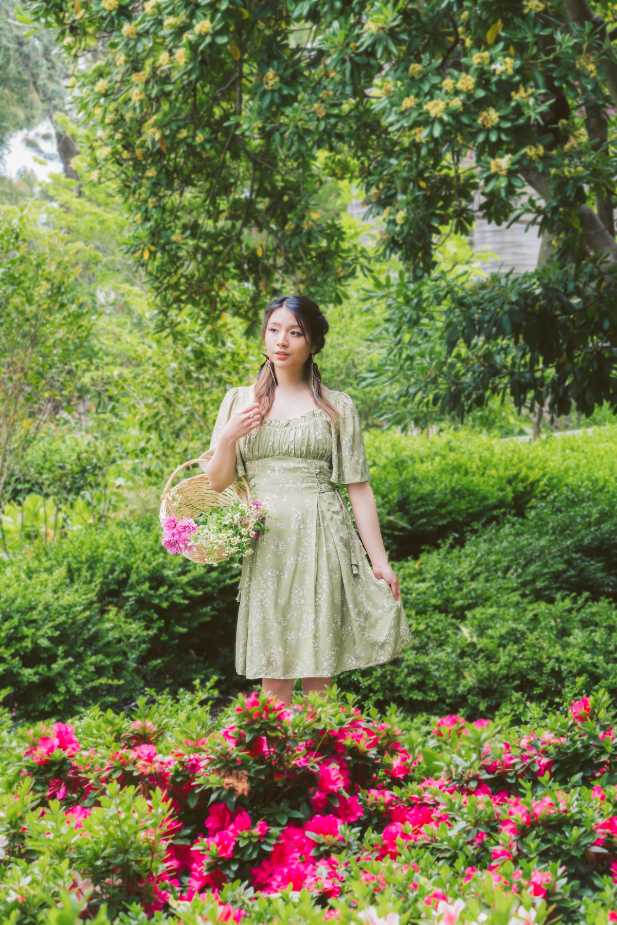 The Clarita Dress in Sage  Maison Mikumo