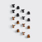 Recycled Plastic Mini Classic Claw Clips 16pc - Black & Tort