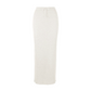 Lana Merino maxi skirt - Soft white