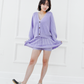 Caramell merino knit skort - Lavender
