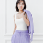 Risa performance knit tank - White