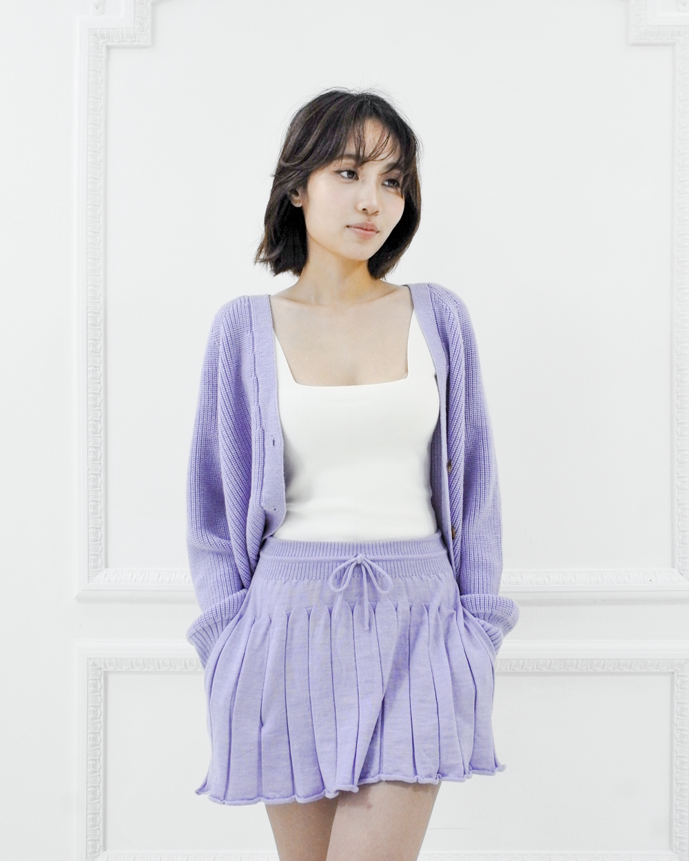 Risa performance knit tank - White